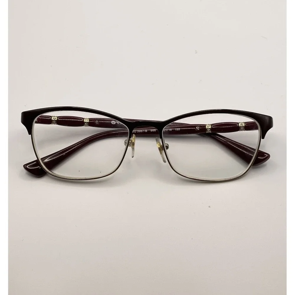 VOGUE VO3987B 986 Top Bordeaux Purple Pale Gold Women's FRAME ONLY‎ 52/16/135